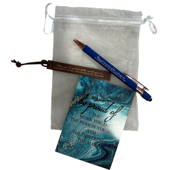 Appreciation Gift Thank you Gift Set engraved Pen and Book | May you be proud - Picture 7 of 8